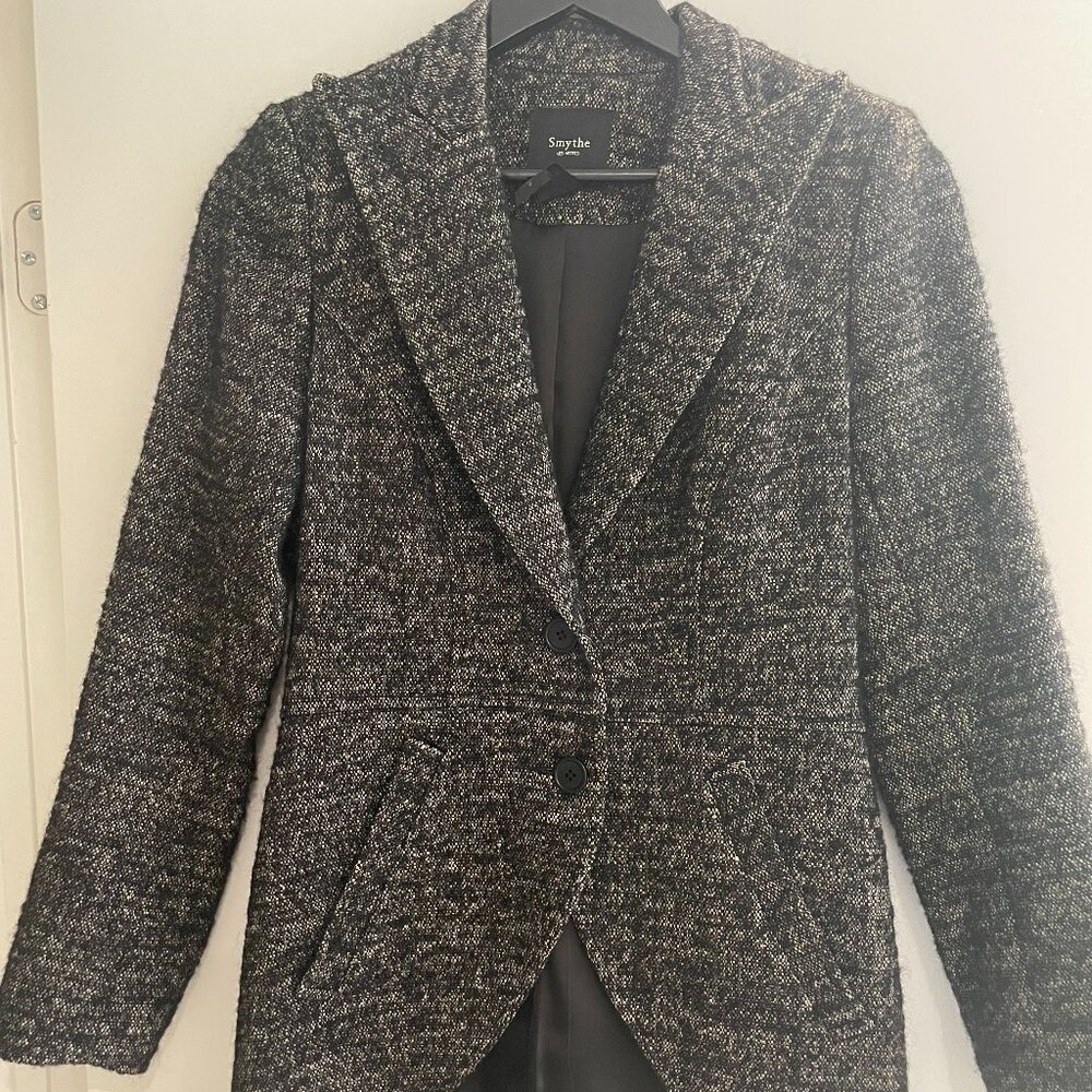 Smythe Black & White Tweed Riding Jacket/Blazer - size 6